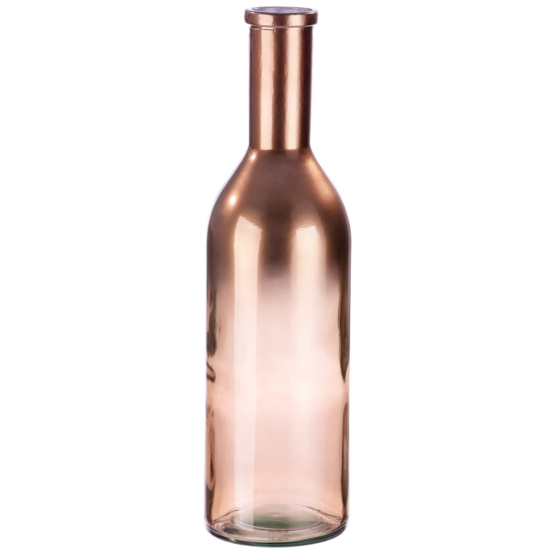 Glas Vase "Douro" Kupfer Metallic