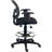 Traditional Backed Adjustable Height Ergonomic Lab Stool with Footring Wheels
