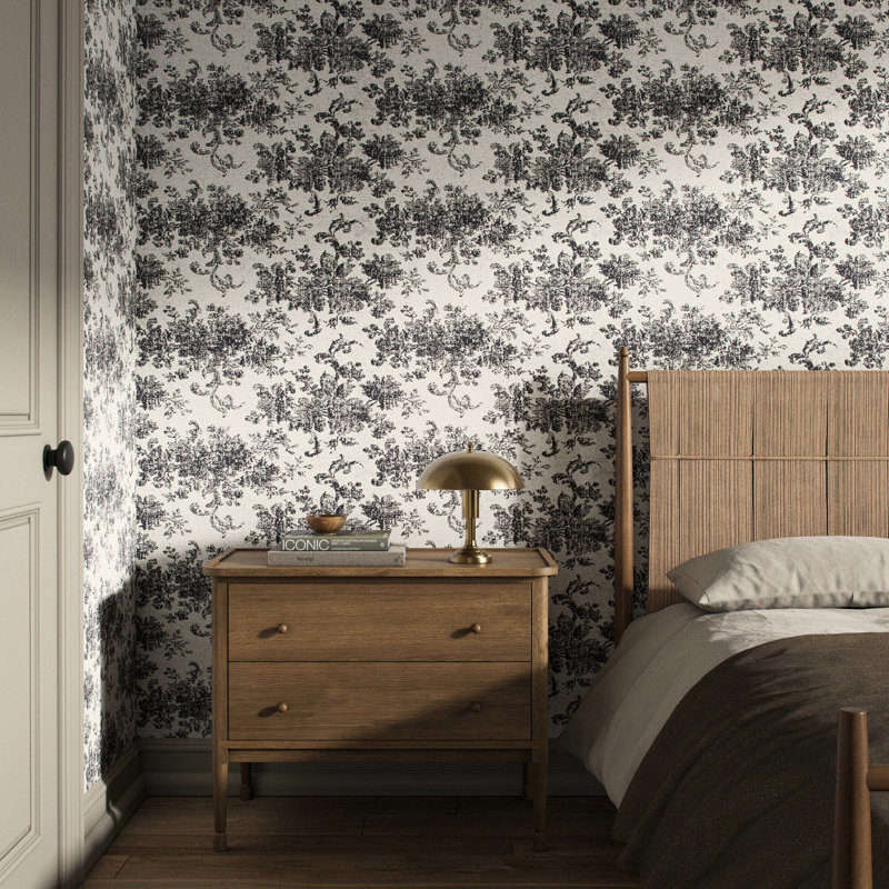 Fallingbrook Wallpaper by FH Art Studio, 12"x8", Fallingbrook Black II