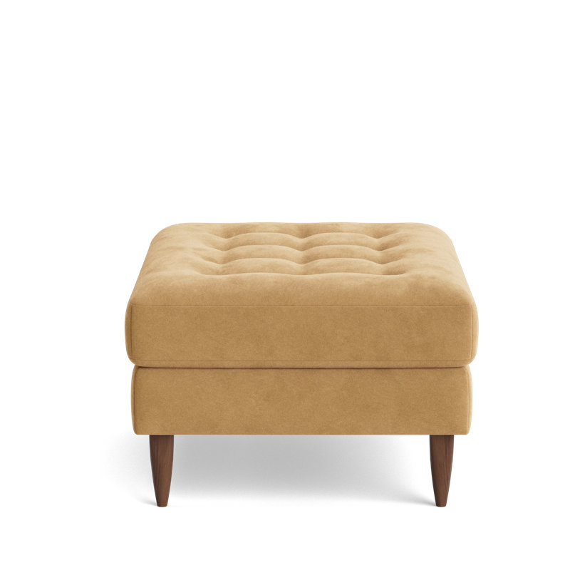 MCM Ottoman, Performance Velvet - Nutmeg
