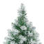Green Spruce Flocked/Frosted Christmas Tree-314716376-401839303