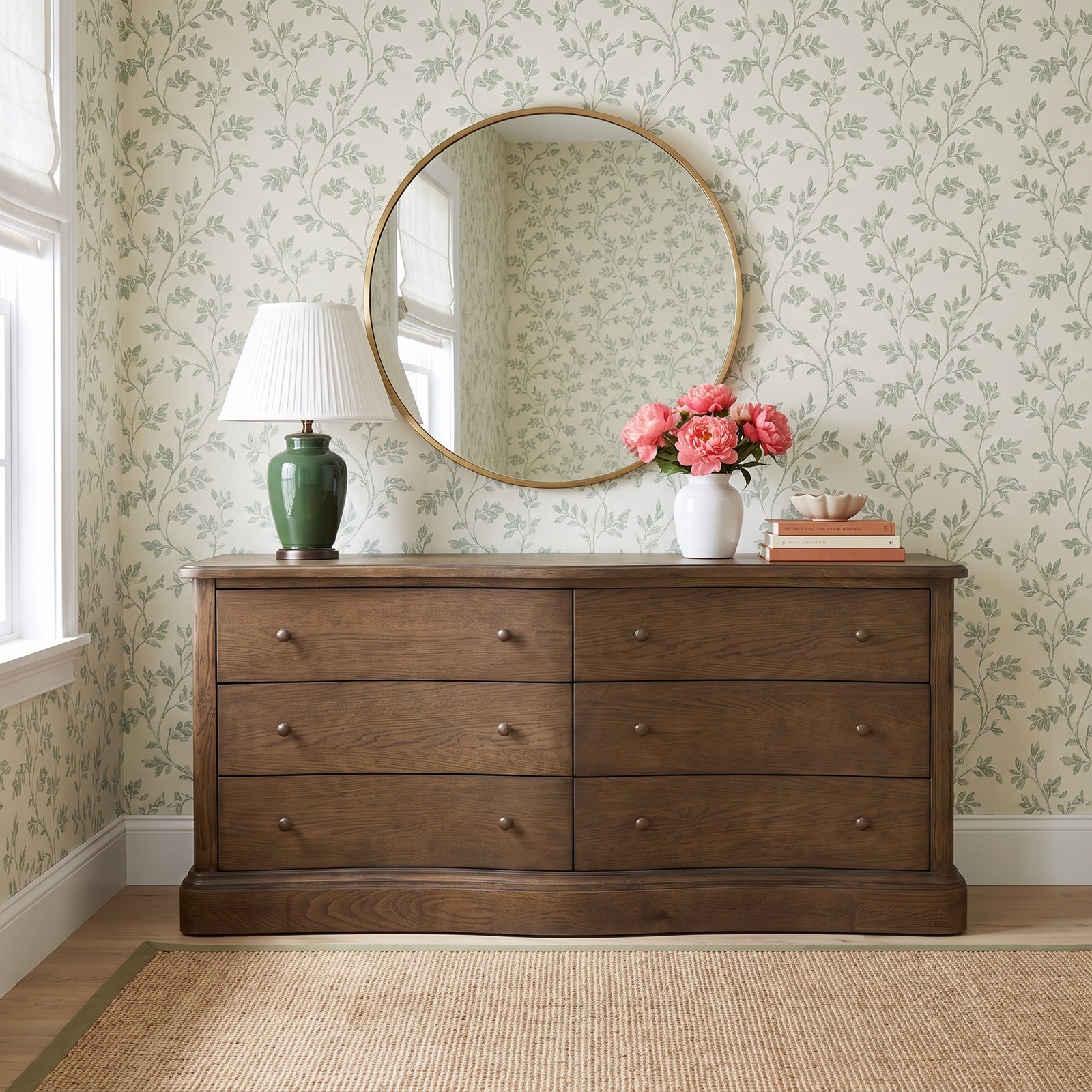 Rochelle 72" Oak Dresser, Brown