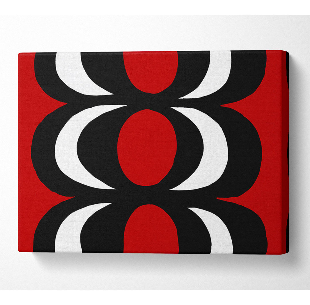 Space In Time Red - Kunstdrucke auf Leinwand - Wrapped Canvas