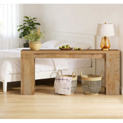 Table d'entrée en bois, console, canapé
