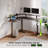 Grijalva Standing Desk L Shaped with LED Light and Power Outlet, Electric Height Adjustable Computer Office Desk Sit Stand Up with Monitor Stand-1975181921
