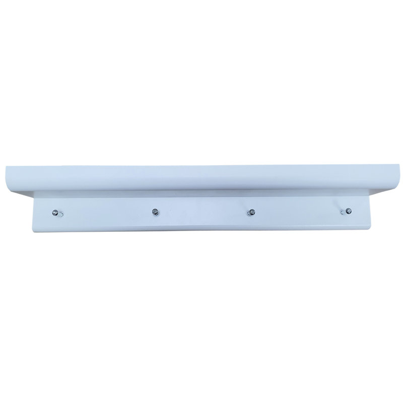 4 - Hook Wall Mounted Coat Rack, White