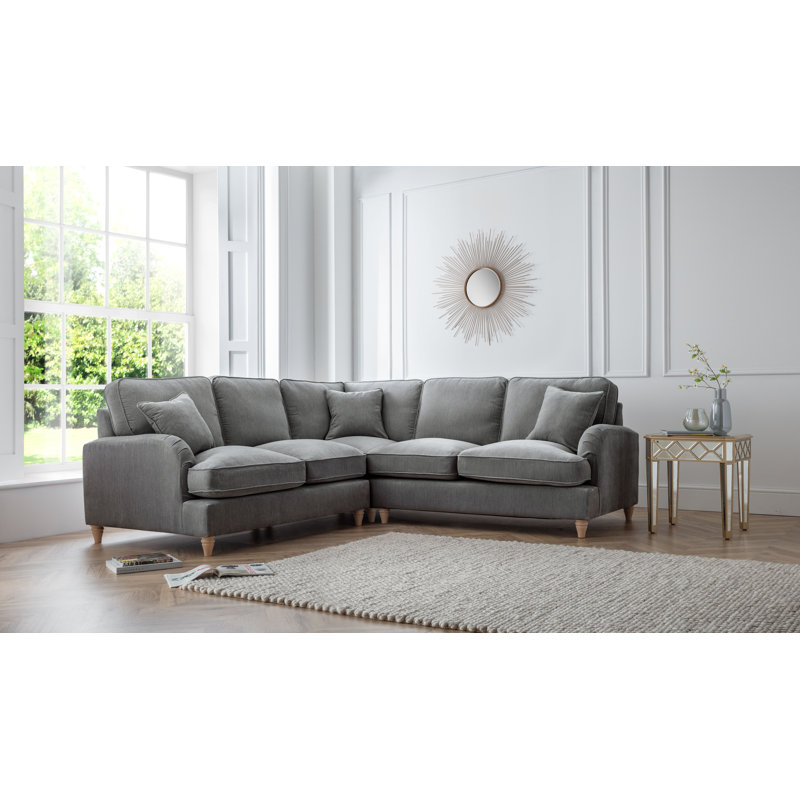 Galilee Corner Sofa, Charcoal
