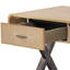 Glorieux bureau en aluminium doré avec éléments en métal