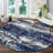 Pavelina Green Modern Abstract Machine Washable Indoor Area Rug with Non-Slip Backing-387864902-397210414