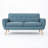 Mirsade 67.25" Flared Arm Loveseat, Loveseat, Modern Sofa, Accent Sofa-599668186