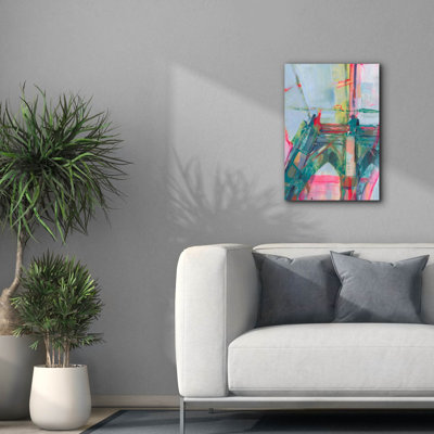  «Graffiti Bridge 2» par Ethan Harper, art mural sur toile, 18 po x 26 po