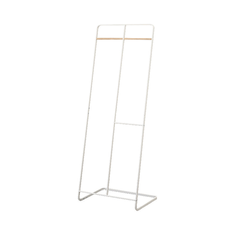 White 2-Level Coat Rack with Umbrella Stand