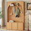 Farmhouse All-in-One Hall Tree with Adjustable Shelves-1774990396