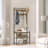 Coat Rack With Shoe Bench, Entryway Bench With Shoe Storage, Multifunctional Entryway Storage Organizer
