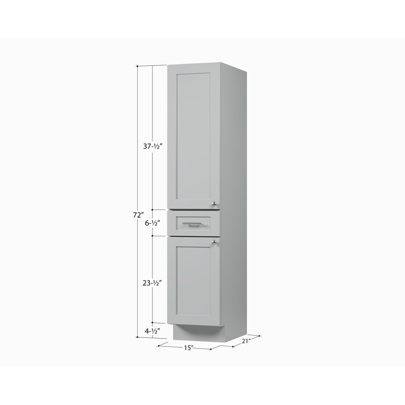 Armoire de salle de bain Disar, Gris