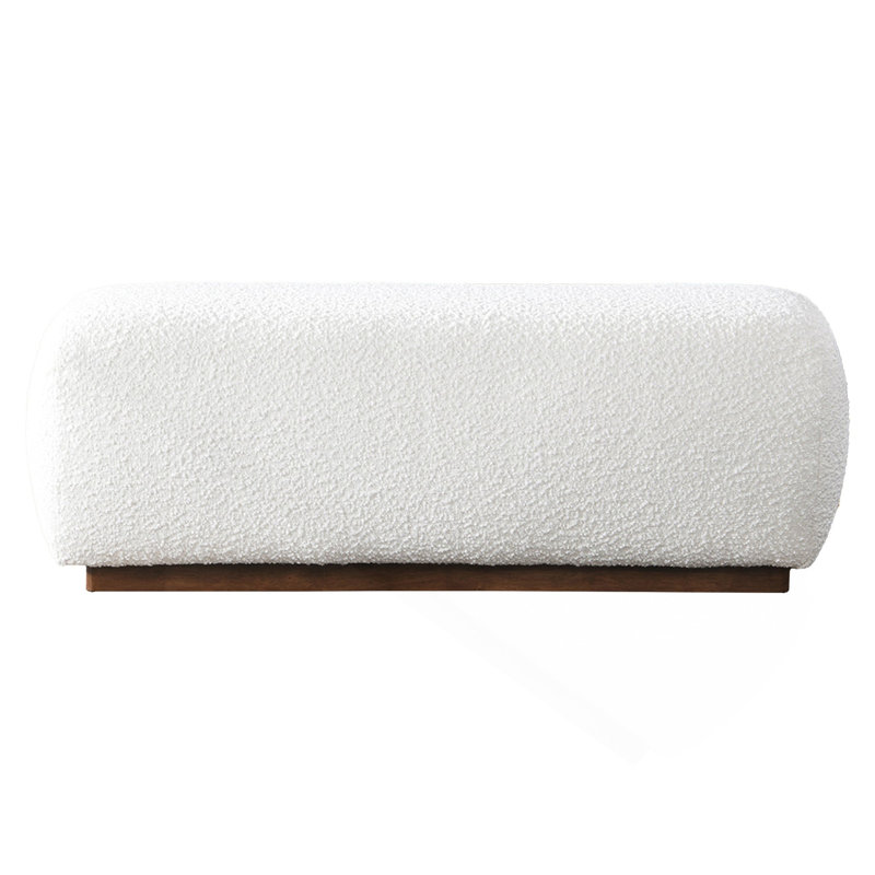 Kelvin Ivory Boucle Bench