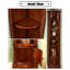 Vitrines en bois massif marron