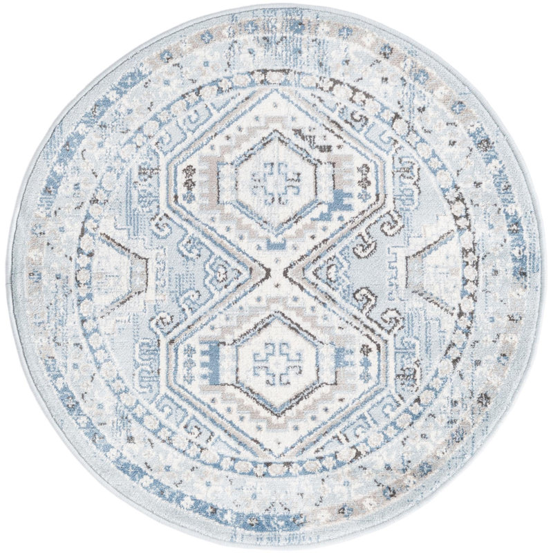 Abstract Indoor Rug, Round 3'