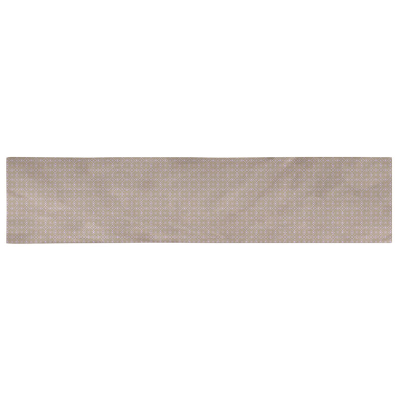 Chemin de table Avicia, 72 po x 16 po, Brun / Mauve, Polyester