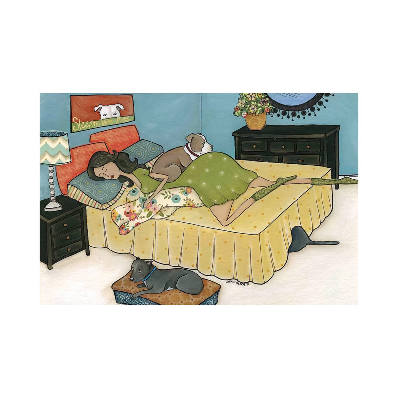 Sleeping With Pits by Jamie Morath - Wrapped Canvas Print, 66.04 cm H x 45.72 cm W x 3.175 cm D