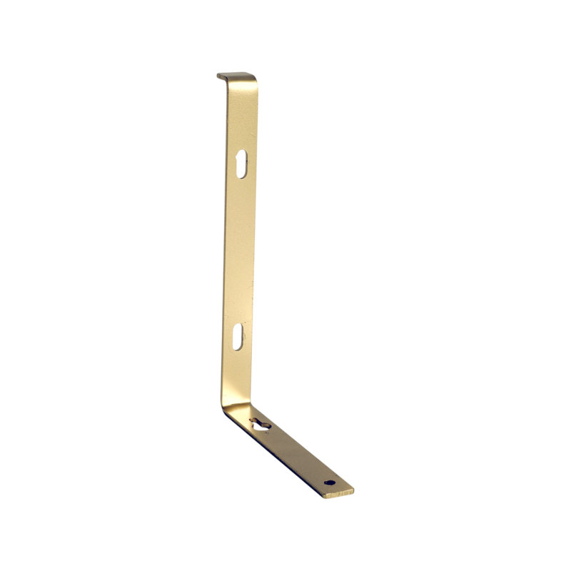 Ensemble de 7 supports de tablettes murales en métal doré 7 po