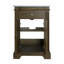 Rachelle 24 in. W Wood & Marble Bathroom Vanity, Walnut Brown-308012461