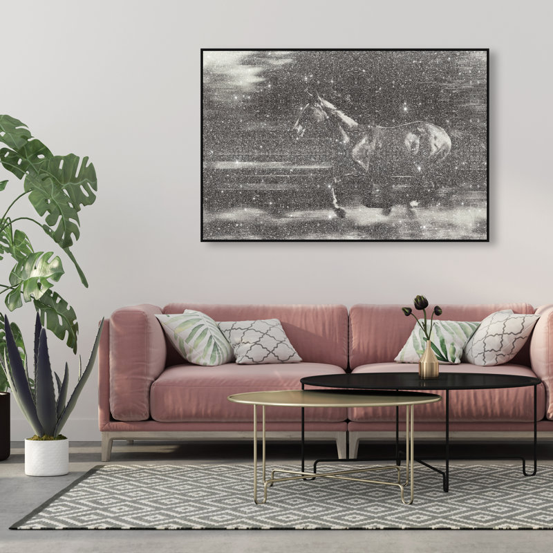 Velocity Unbound Print by Oliver Gal, 55"H x 37"W, Black Floater Frame