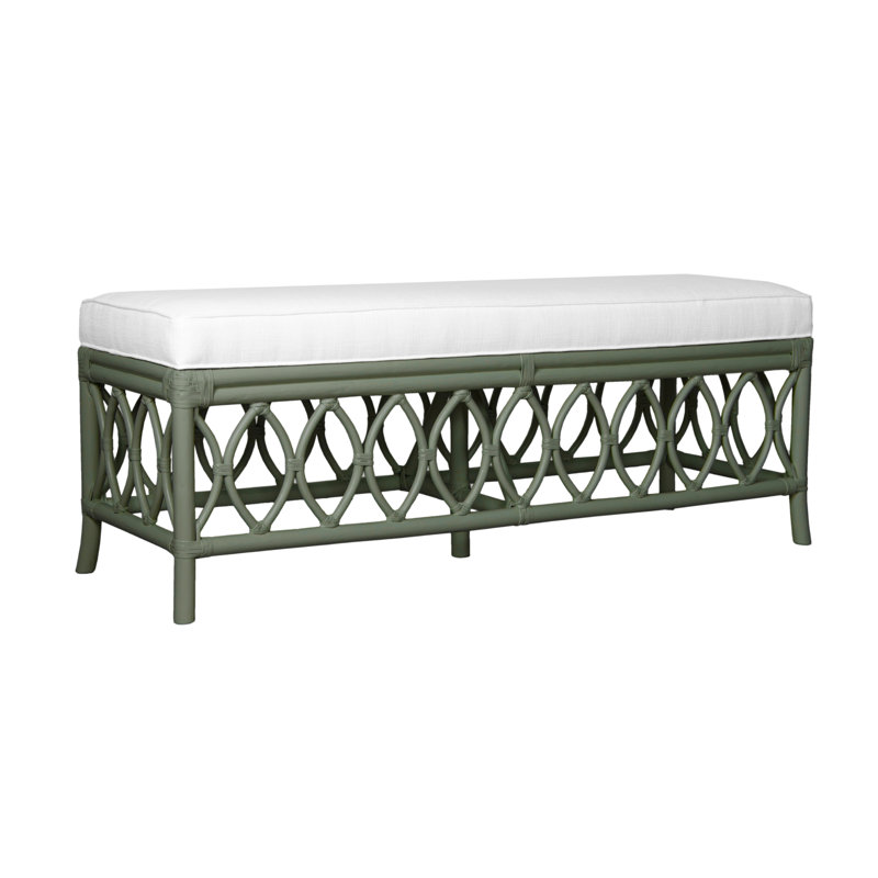 Lillian Upholstered Bench, Evergreen