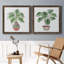 Boho Greenery I - ensemble de 2 peintures sur toile encadrées-1793192159-1793192158