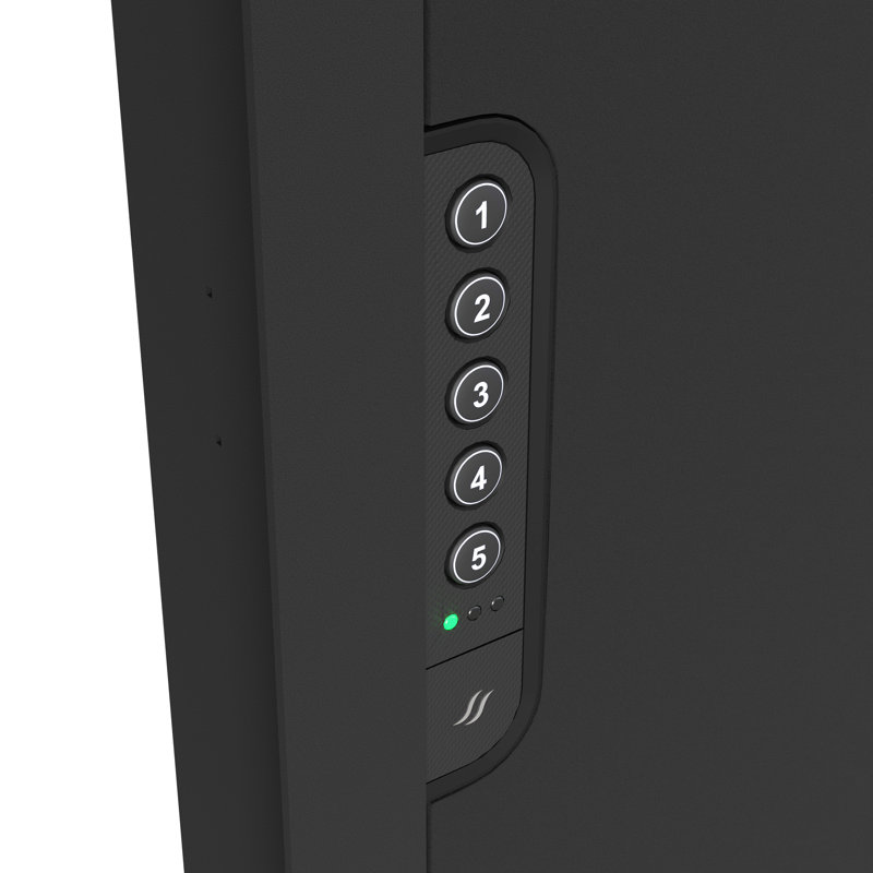 Sanctuary In-Wall Vault with Electronic Lock, Black