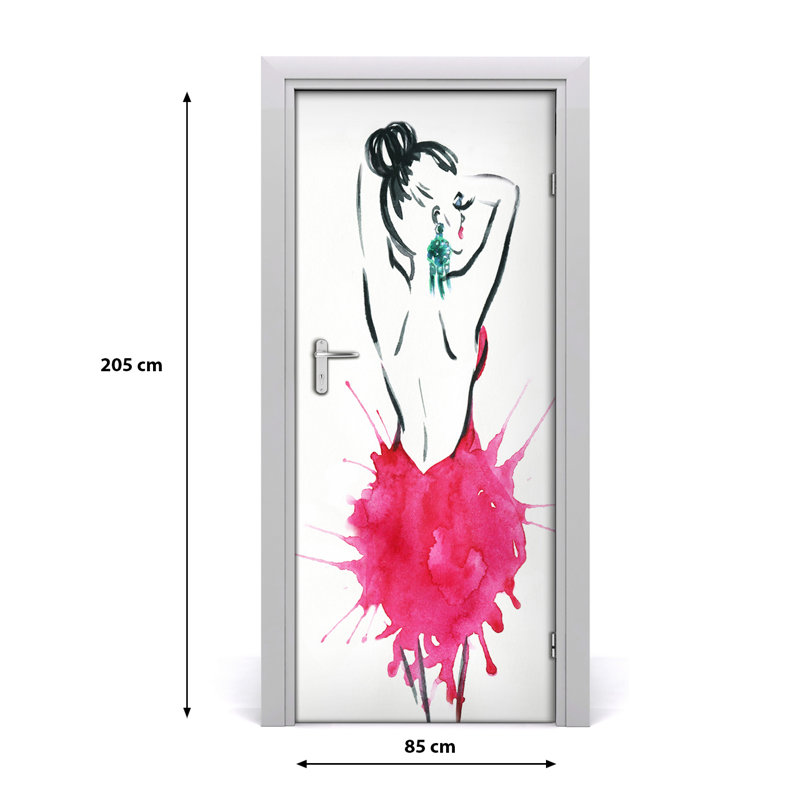 Fashion Illustration Door Decal
