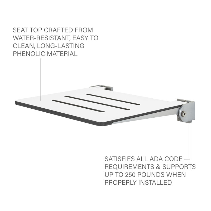 SlimLine Folding Shower Bench Seat