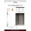 Poignée de porte longue, poignée d'entrée en forme de «H» carrée, acier inoxydable 304-109696705-109696737