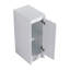 12" Freestanding Bathroom Storage Cabinet, Soft Close Doors, Glossy White,(KD-Packing)