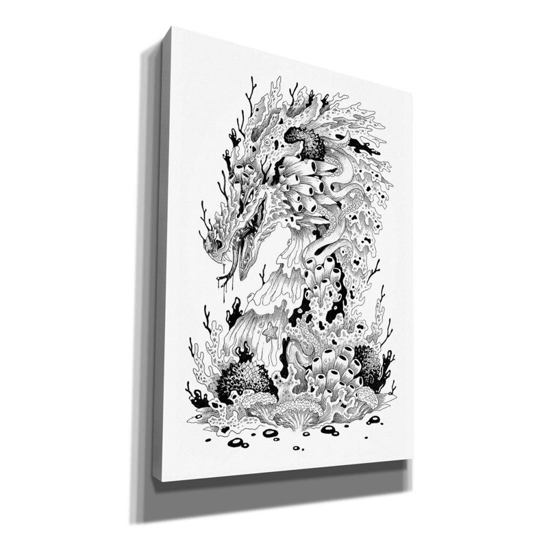 «Coral Dragon» par Avery Multère, impression sur toile tendue, H 26 po x l 18 po x P 0,75 po