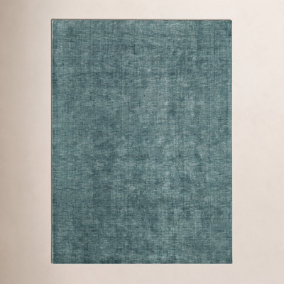 Lineville Light Green Hand-Tufted Wool Rug