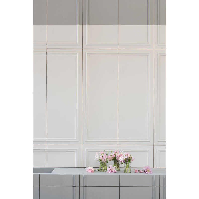Rail de chaise en polystyrène H 2 po x l 78 po x P 5/8 po, apprêté blanc, 48 Pack