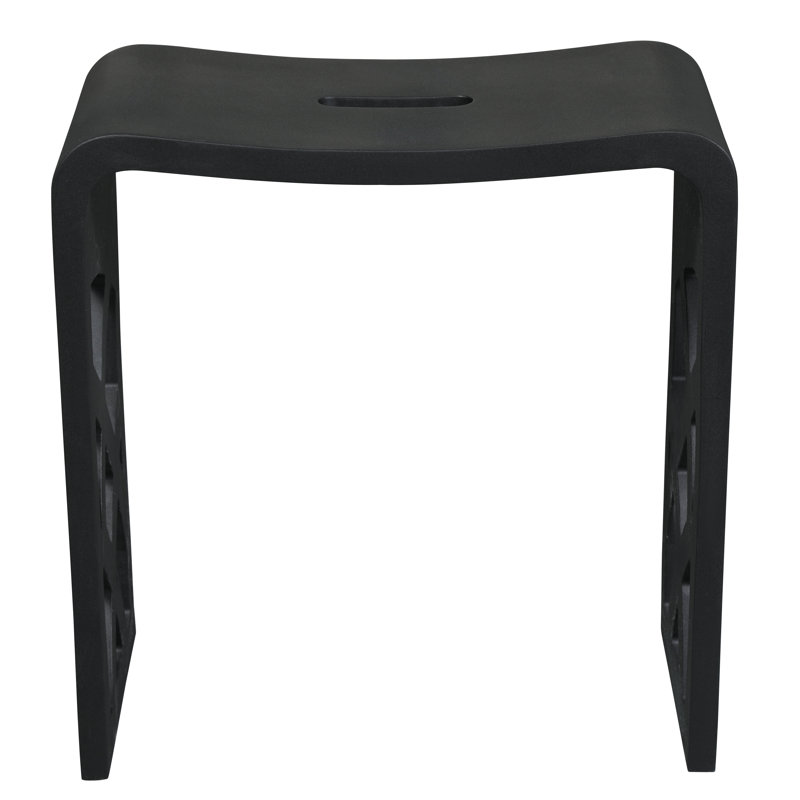 Tabouret de salle de bain noir