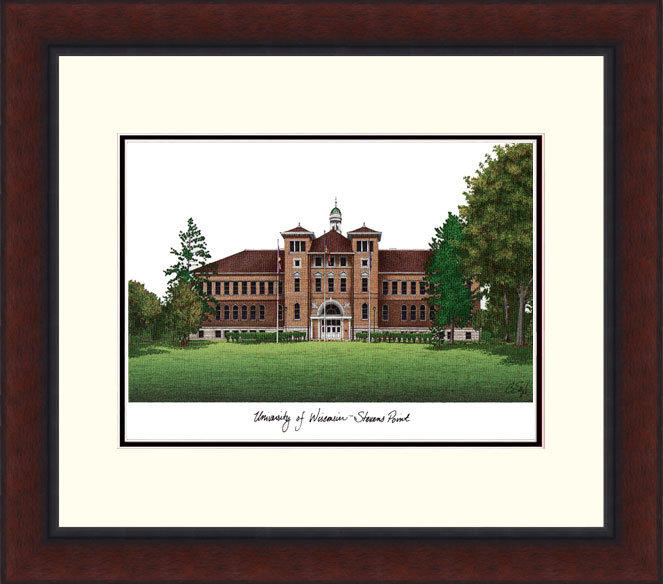 Cadre photo de lithographie legacy alumnus-pointer wisconsin-stevens point NCAA