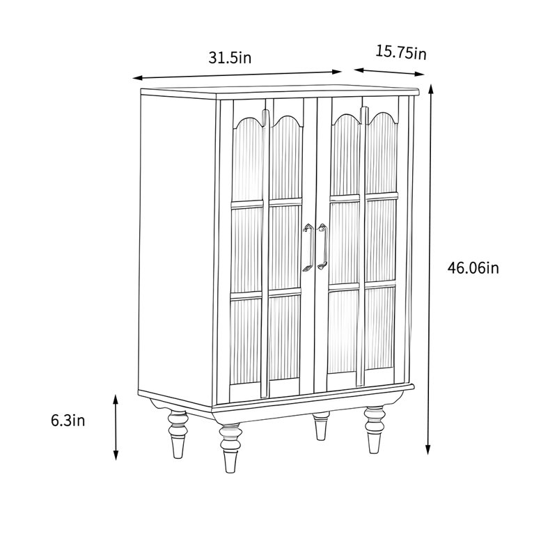 Armoire de rangement de salon moderne, Bois espresso