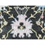 Tapis carré angus en laine noué à la main 7 pi 10 po x 7 pi 10 po noir Angora 8291478A066F4149A3DEEAE5D4D60744