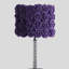 Lampe de table en acrylique / métal 18,25 "Lavender Roses In Bloom, facile à assembler, lampe de table-1292108573