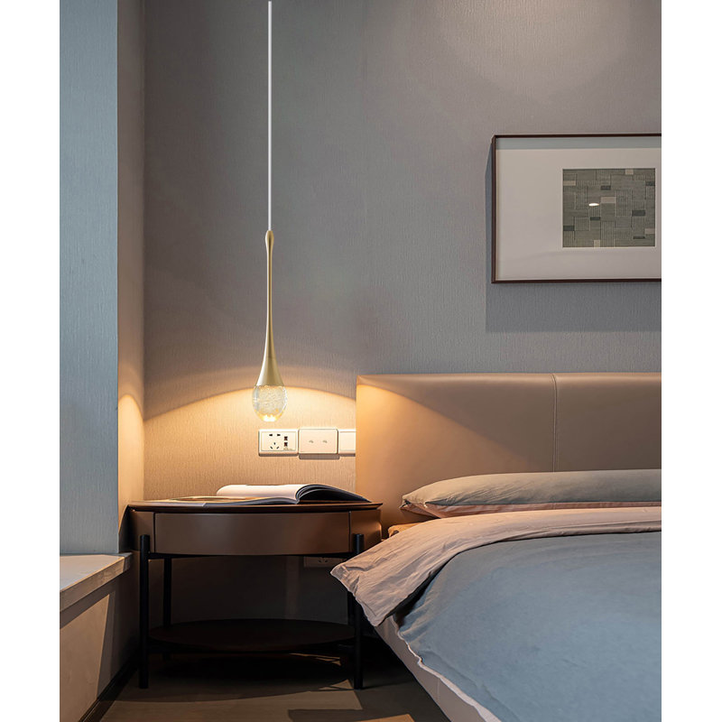 Medeah 1 - Light Stainless Steel LED Teardrop Pendant