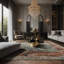 Tapis gris soyeux et moelleux-1316443124