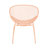 Orange Shell Chair Of 2, 25.84"D X 33.87"H, , Powder-Coated Curvaceous Chairs  2 , Powder-Coated, Stable