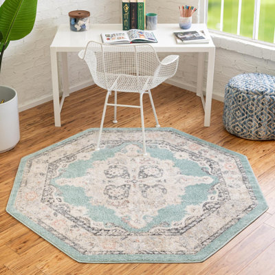 Tapis oriental turquoise Sascha