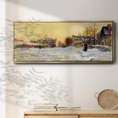 «Snow Effect, The Street In Argentuil», 1875, reproduction d'art sur toile