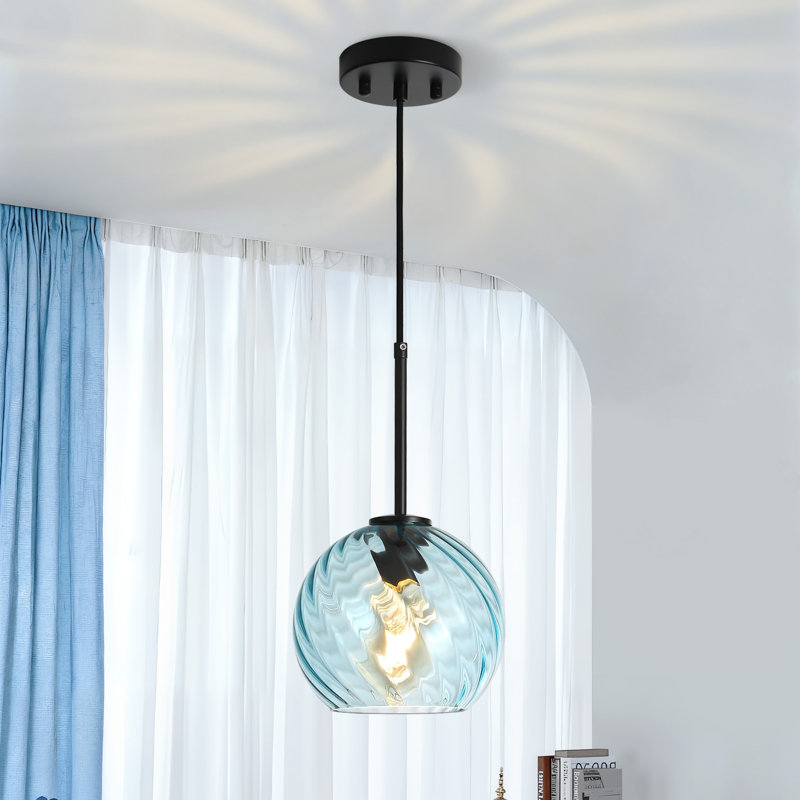 Luminaire suspendu à 1 lumière, base E26, Blue