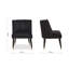 Azarion Velvet Chair With Black Legs-93609985