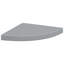 Tablette de coin en nid d'abeille gris-128521775-128521776